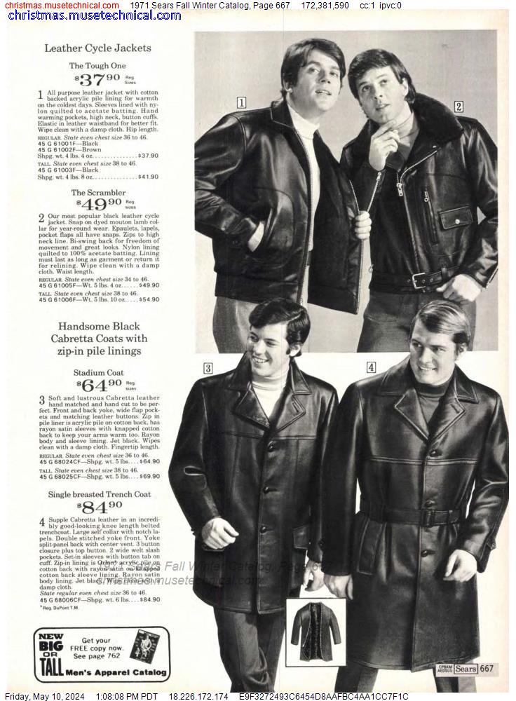 1971 Sears Fall Winter Catalog, Page 667