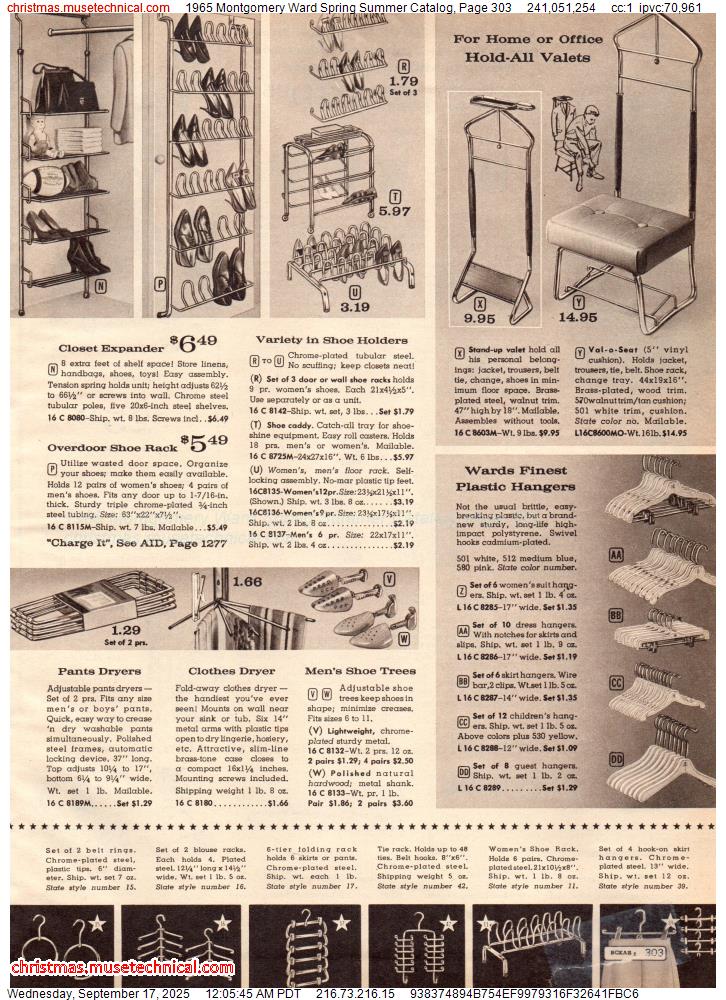 1965 Montgomery Ward Spring Summer Catalog, Page 303