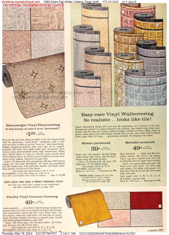 1960 Sears Fall Winter Catalog, Page 1446