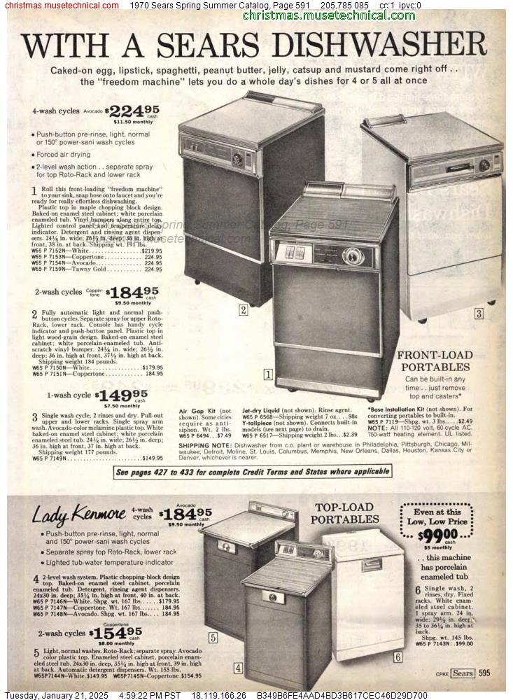 1970 Sears Spring Summer Catalog, Page 591