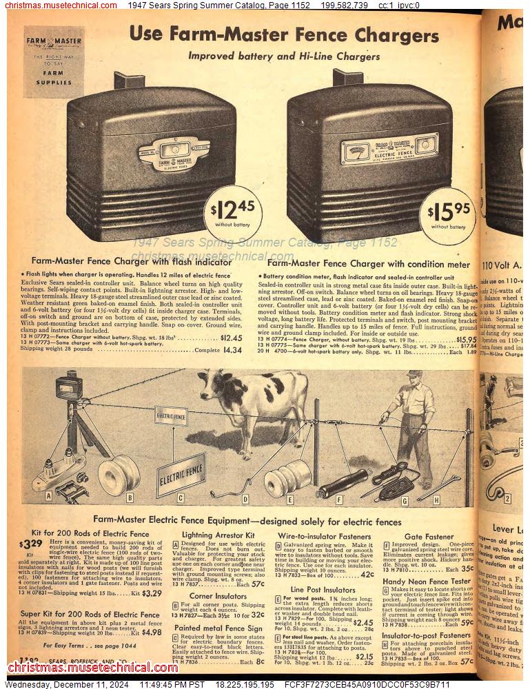 1947 Sears Spring Summer Catalog, Page 1152