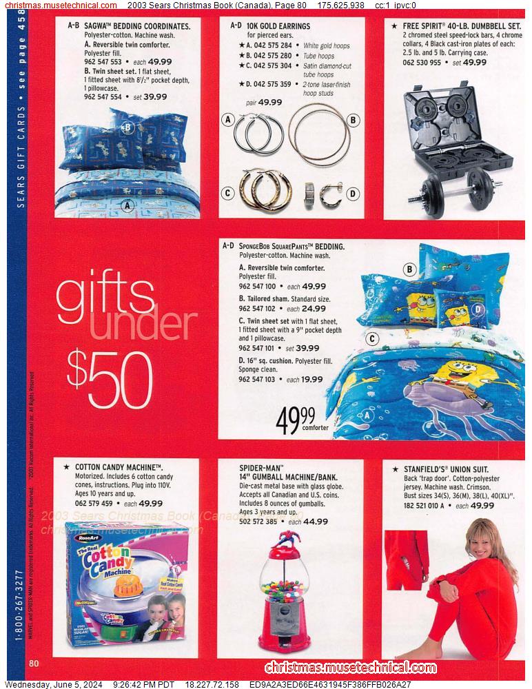 2003 Sears Christmas Book (Canada), Page 80