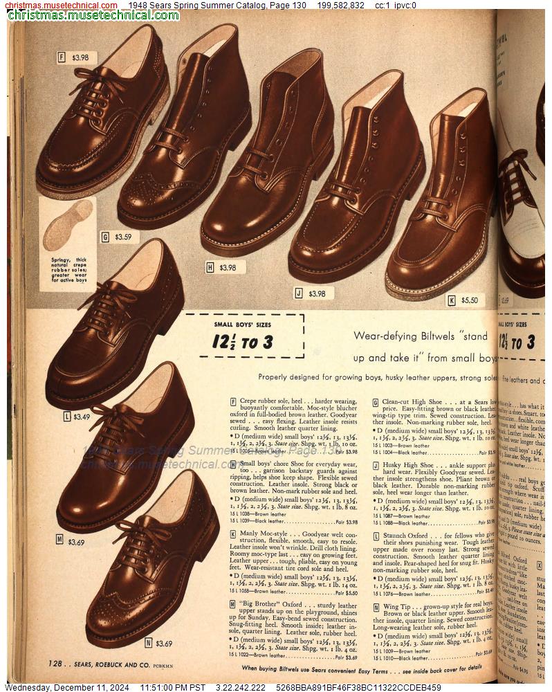 1948 Sears Spring Summer Catalog, Page 130