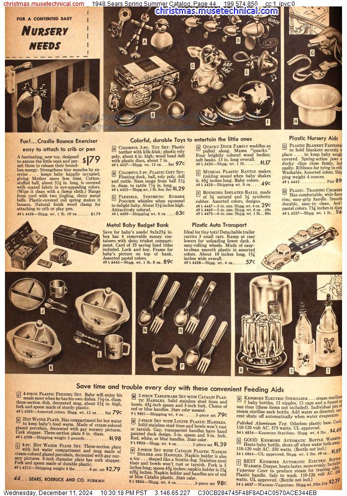 1948 Sears Spring Summer Catalog, Page 44