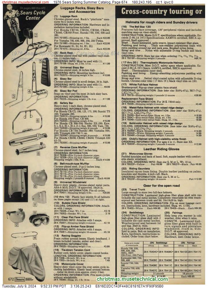 1976 Sears Spring Summer Catalog, Page 674
