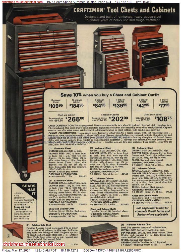 1976 Sears Spring Summer Catalog, Page 624