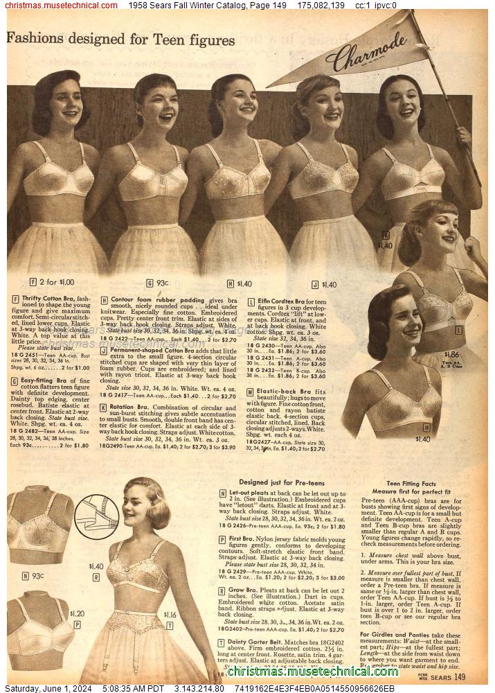1958 Sears Fall Winter Catalog, Page 149