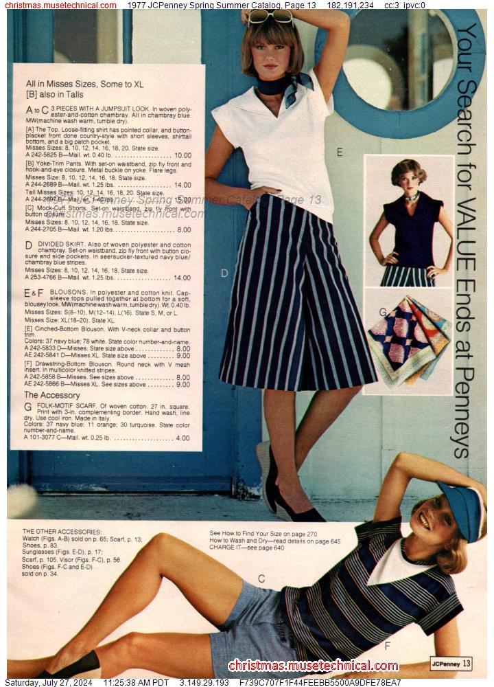 1977 JCPenney Spring Summer Catalog, Page 13