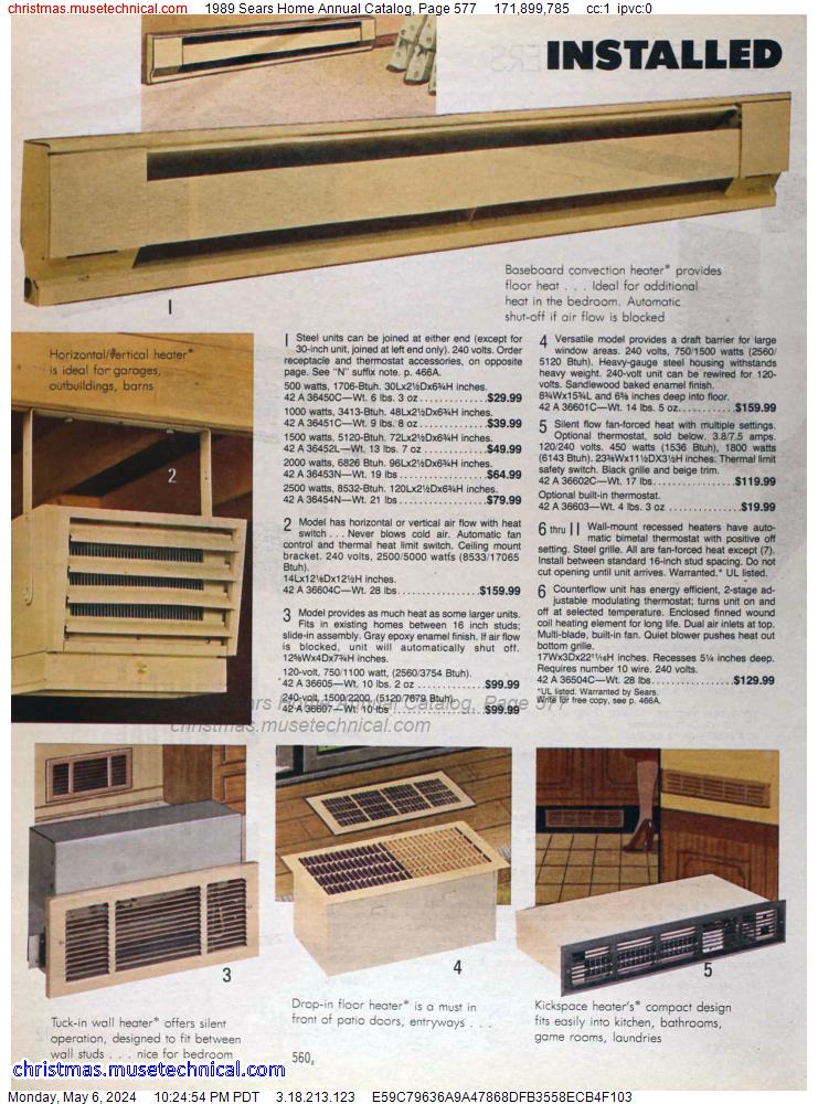 1989 Sears Home Annual Catalog, Page 577