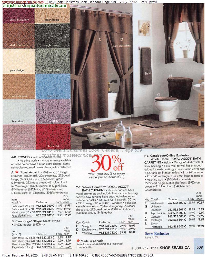 2010 Sears Christmas Book (Canada), Page 539