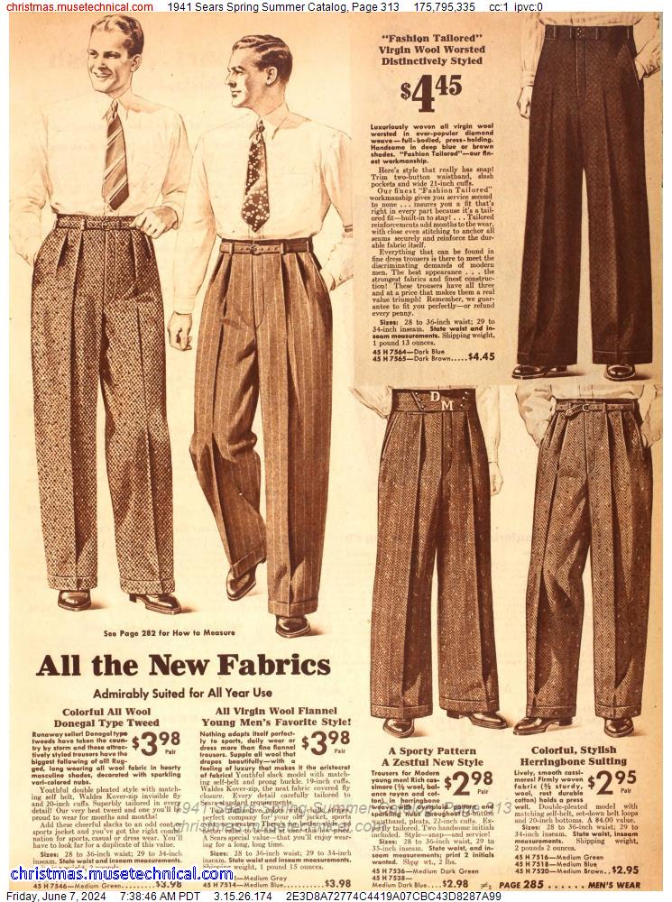 1941 Sears Spring Summer Catalog, Page 313