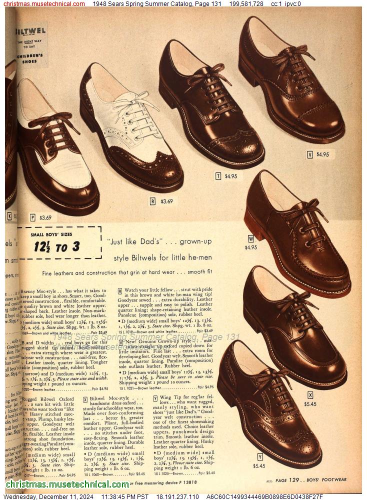 1948 Sears Spring Summer Catalog, Page 131