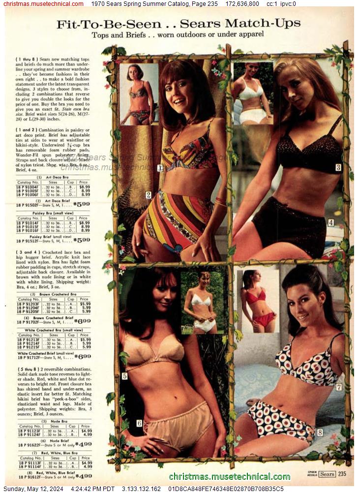 1970 Sears Spring Summer Catalog, Page 235