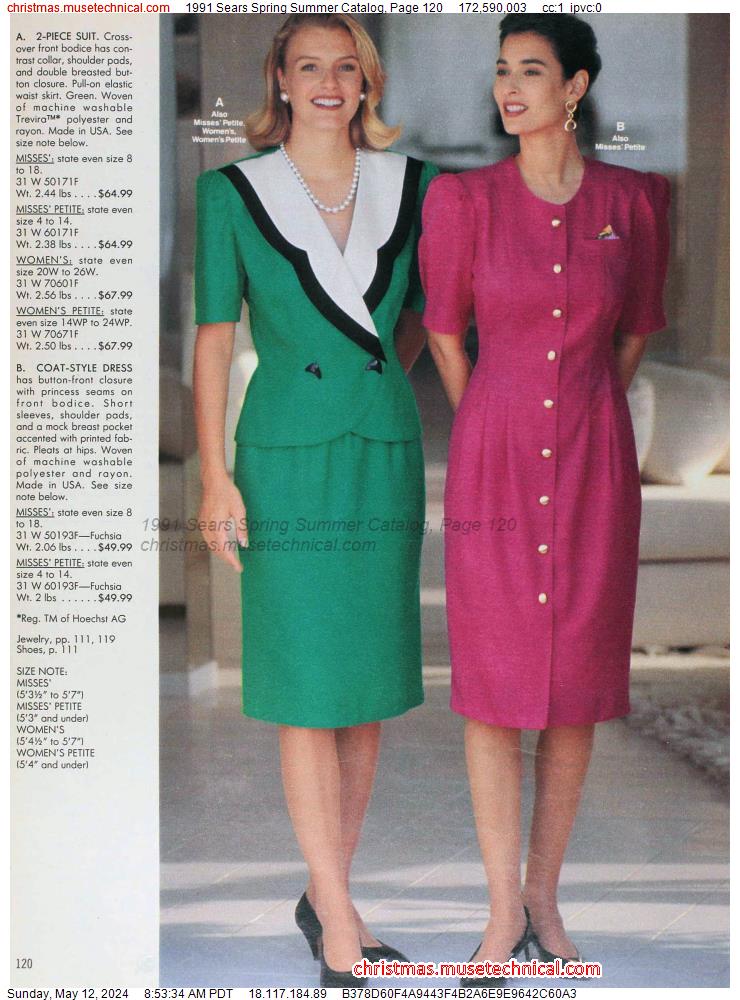1991 Sears Spring Summer Catalog, Page 120