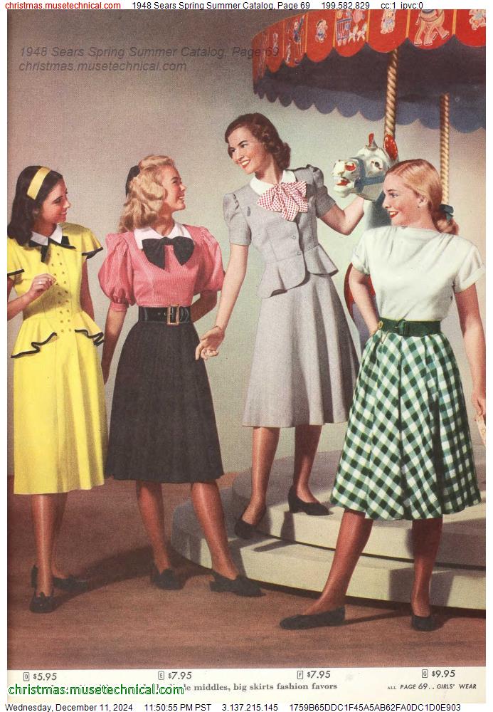 1948 Sears Spring Summer Catalog, Page 69