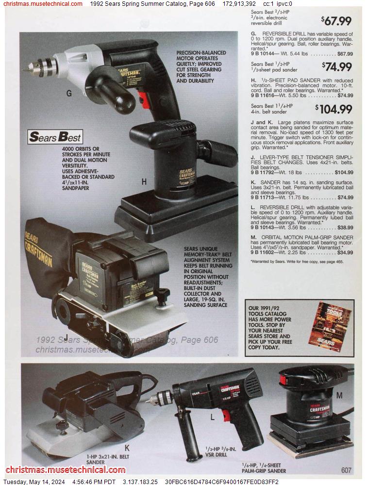 1992 Sears Spring Summer Catalog, Page 606