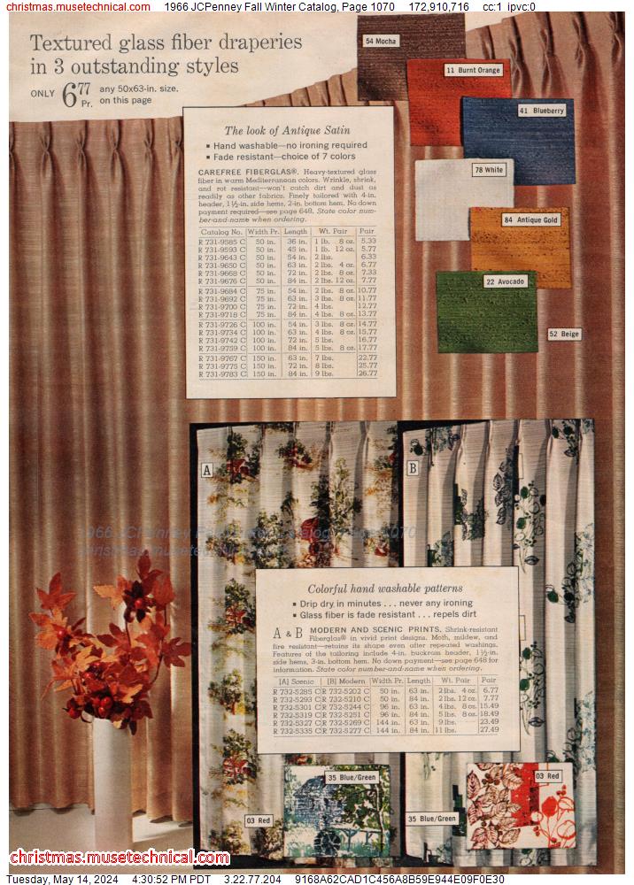 1966 JCPenney Fall Winter Catalog, Page 1070