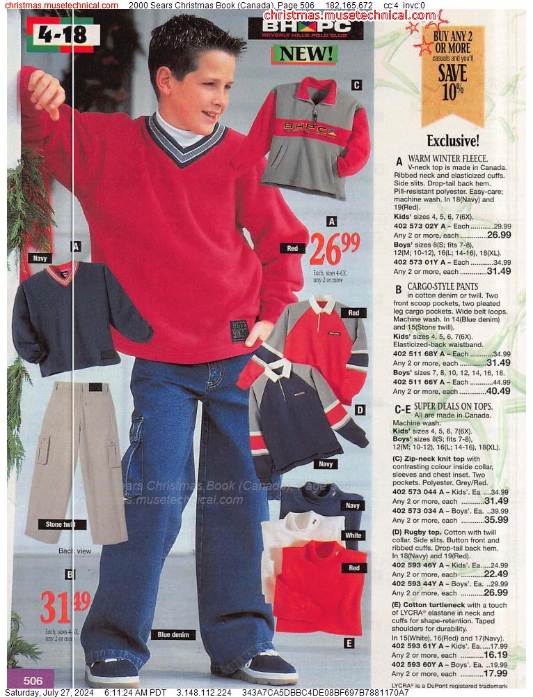 2000 Sears Christmas Book (Canada), Page 506