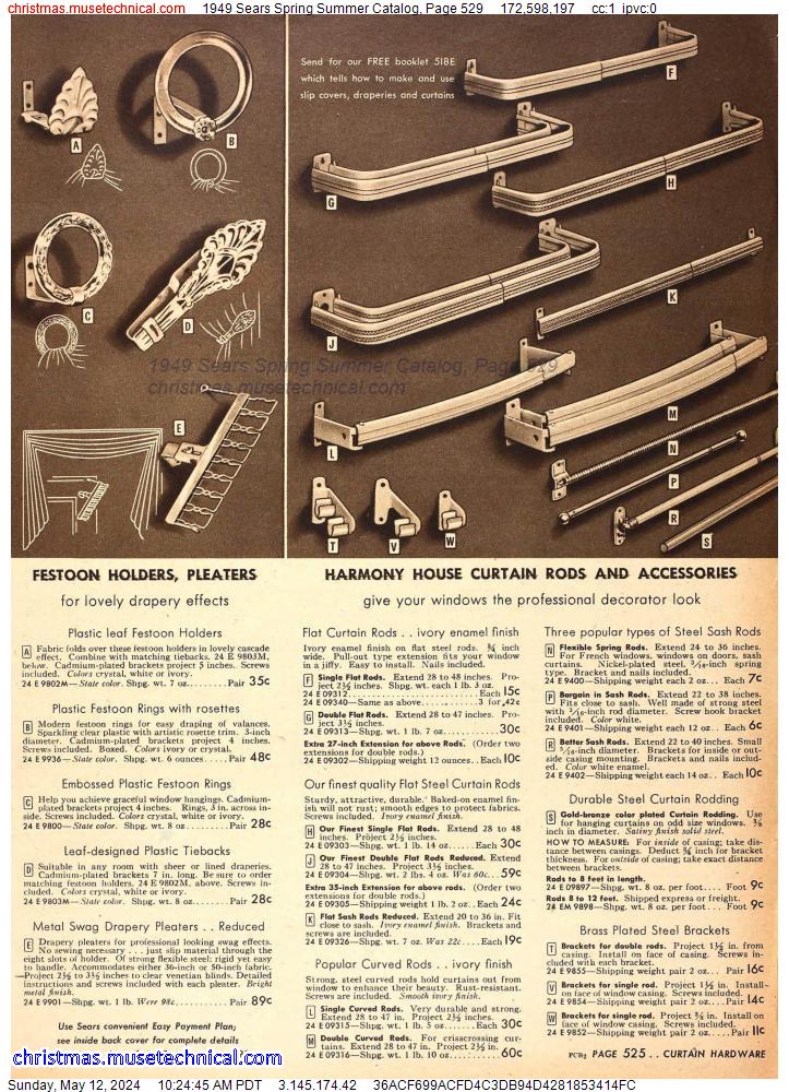 1949 Sears Spring Summer Catalog, Page 529