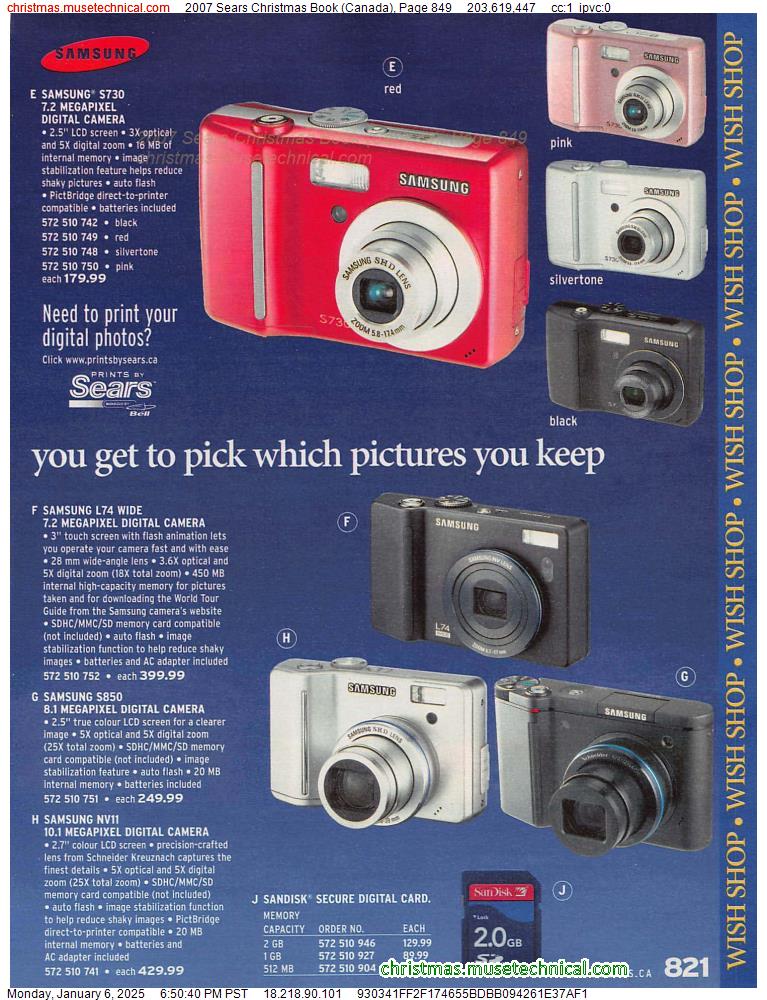 2007 Sears Christmas Book (Canada), Page 849