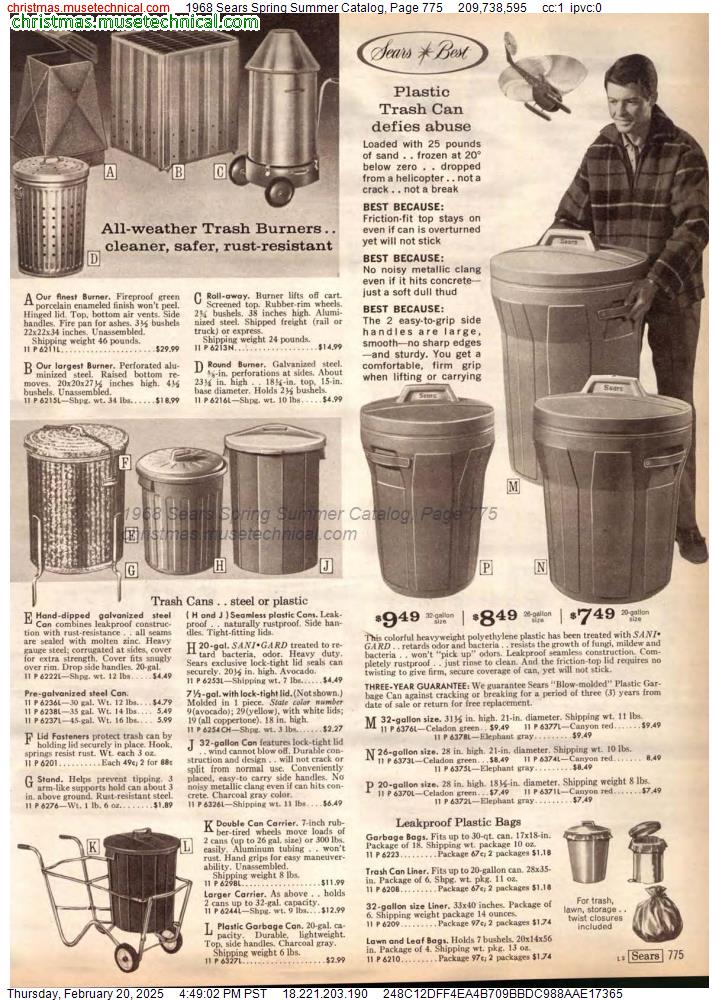 1968 Sears Spring Summer Catalog, Page 775