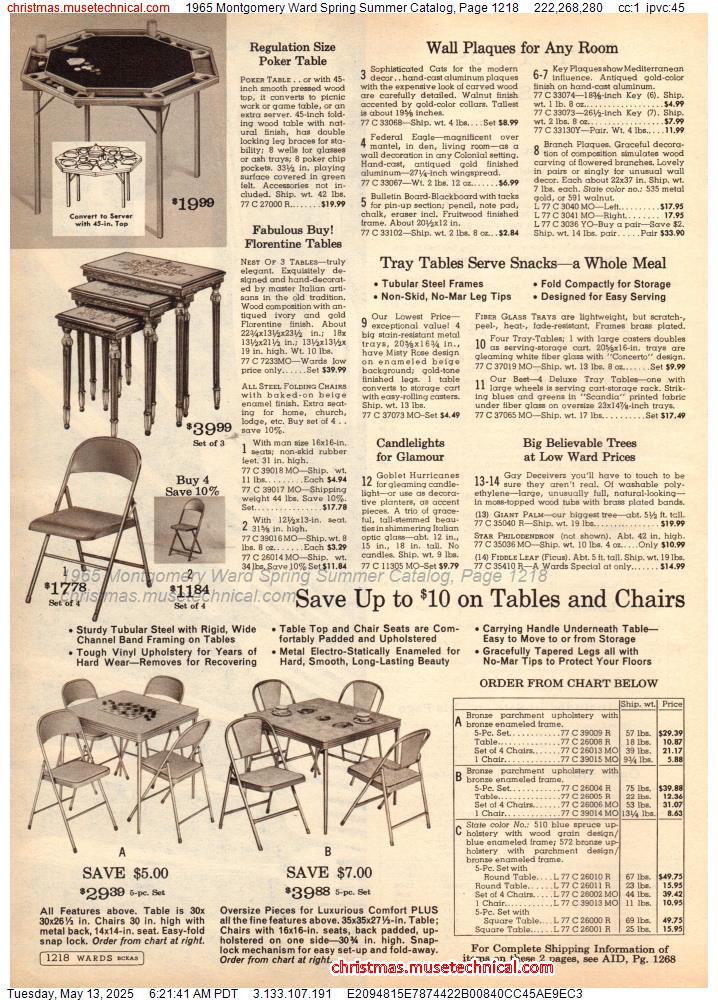 1965 Montgomery Ward Spring Summer Catalog, Page 1218