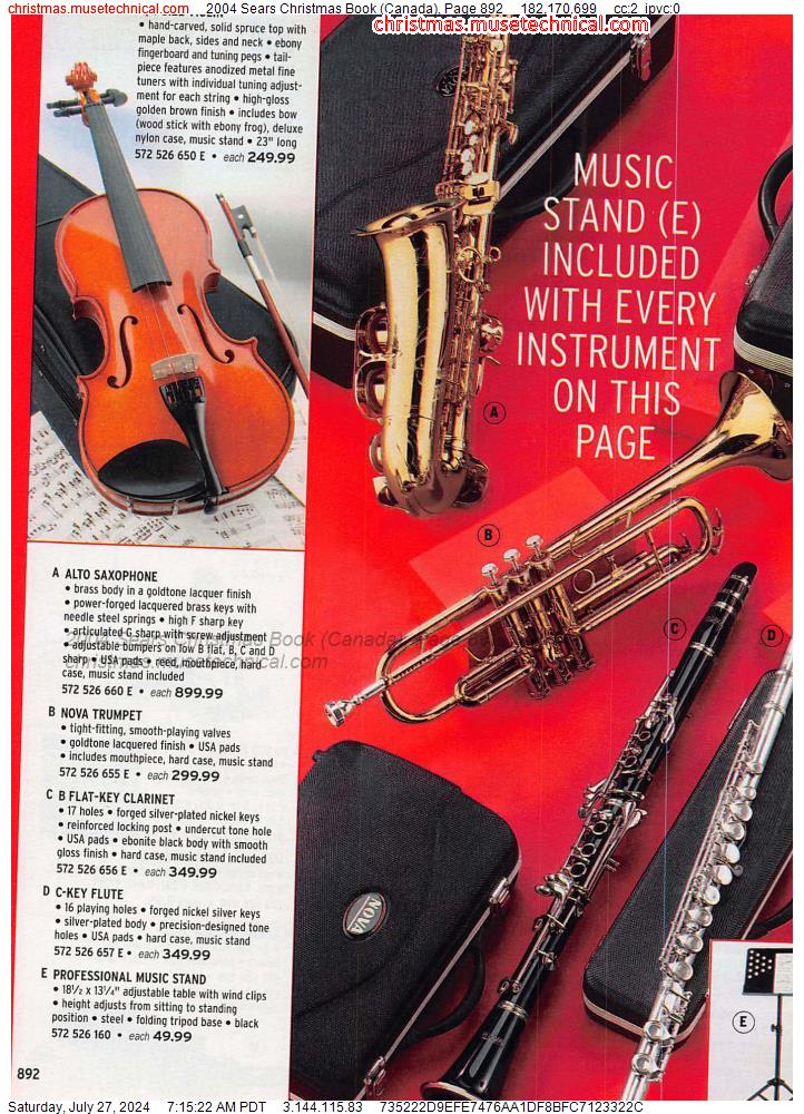 2004 Sears Christmas Book (Canada), Page 892