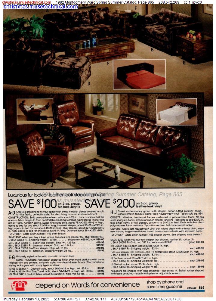 1982 Montgomery Ward Spring Summer Catalog, Page 865