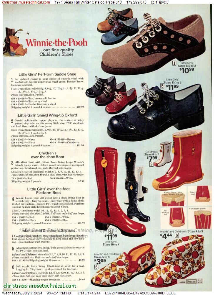 1974 Sears Fall Winter Catalog, Page 513