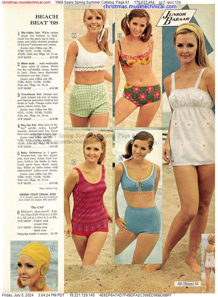 1968 Sears Spring Summer Catalog, Page 61