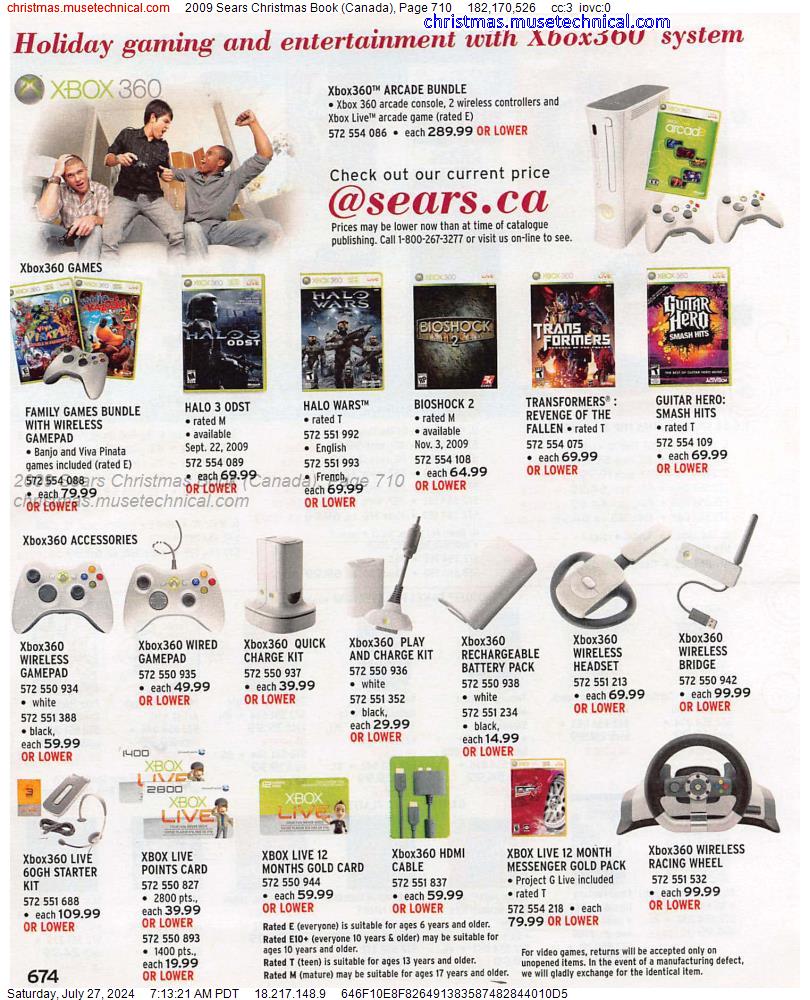 2009 Sears Christmas Book (Canada), Page 710