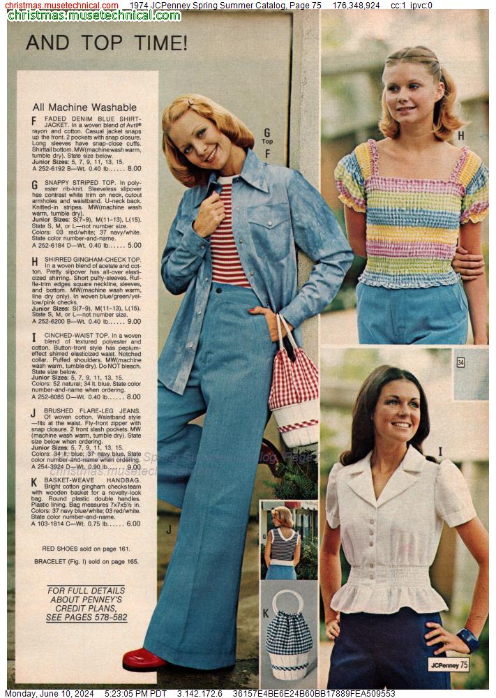 1974 JCPenney Spring Summer Catalog, Page 75