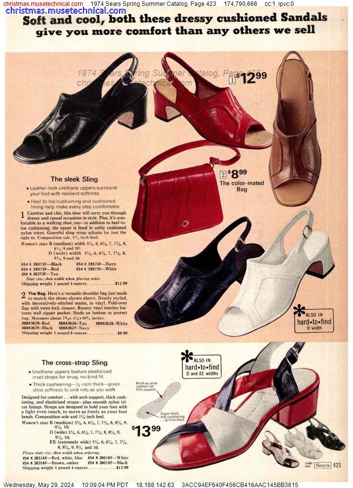 1974 Sears Spring Summer Catalog, Page 423