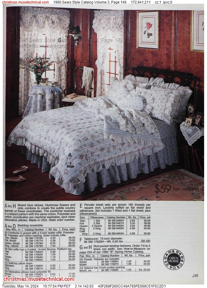 1990 Sears Style Catalog Volume 3, Page 149