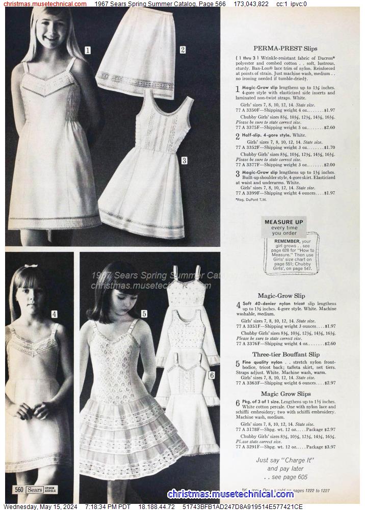 1967 Sears Spring Summer Catalog, Page 566