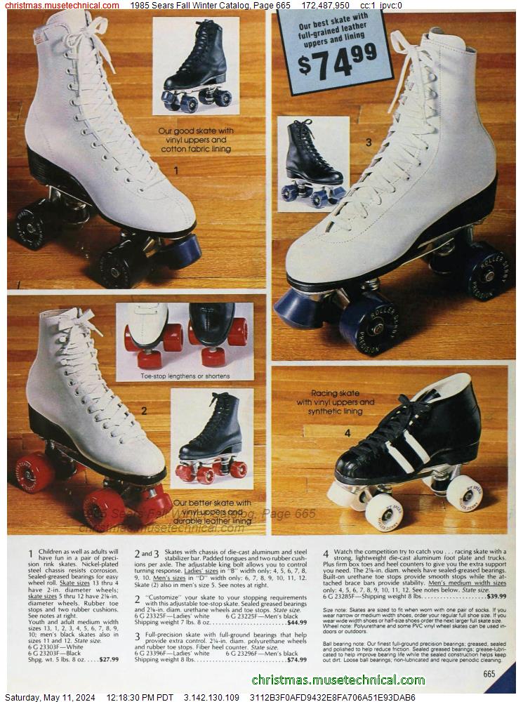 1985 Sears Fall Winter Catalog, Page 665