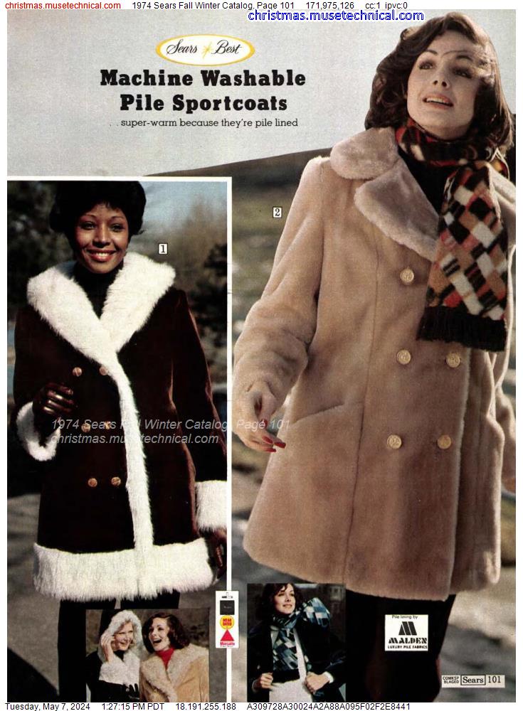 1974 Sears Fall Winter Catalog, Page 101
