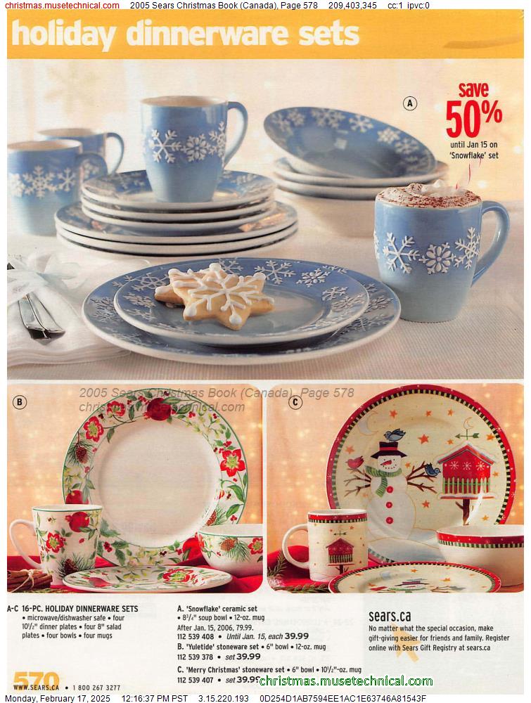 2005 Sears Christmas Book (Canada), Page 578