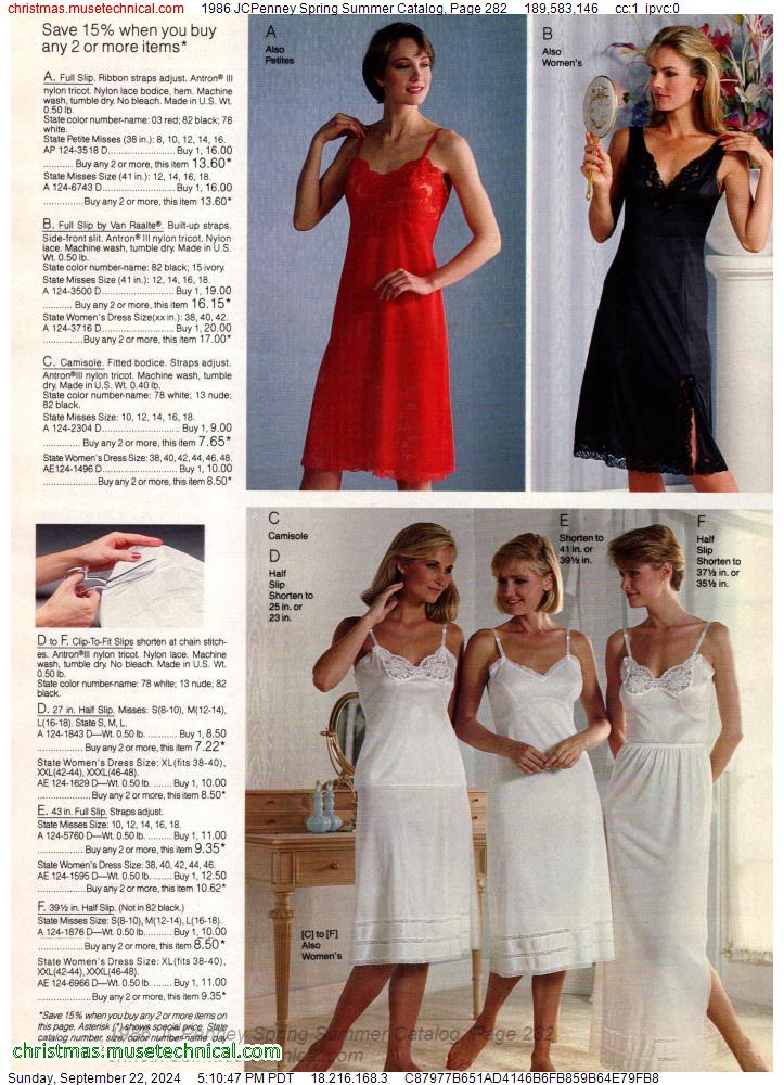 1986 JCPenney Spring Summer Catalog, Page 282 - Catalogs & Wishbooks