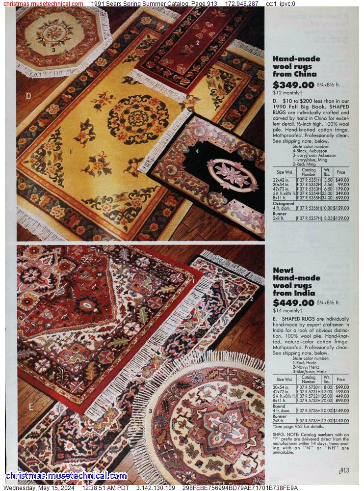 1991 Sears Spring Summer Catalog, Page 913