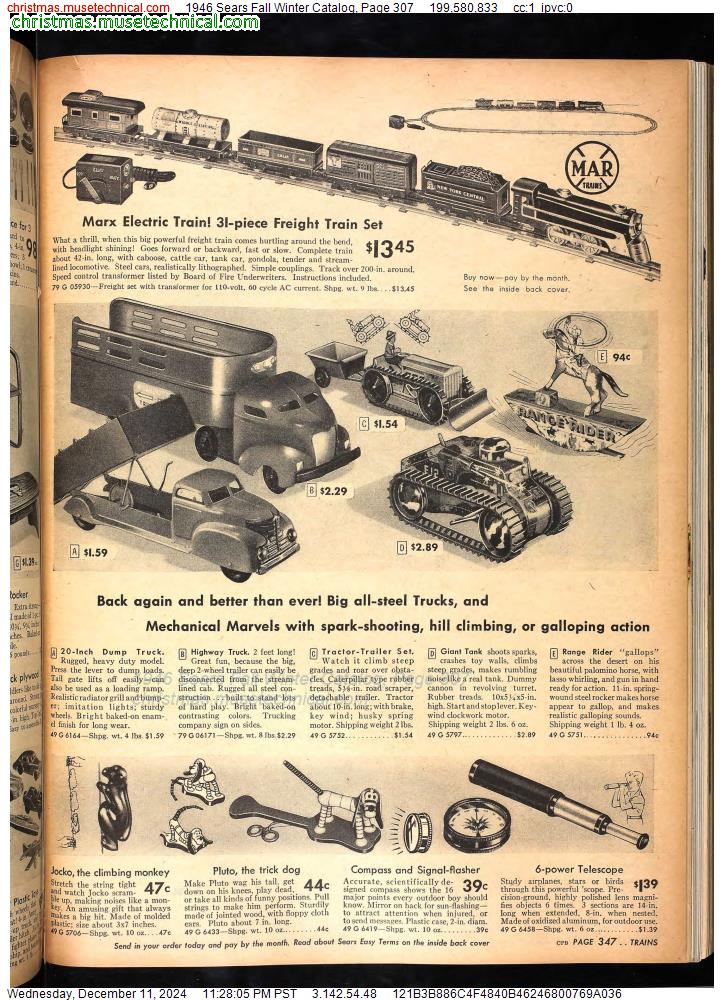 1946 Sears Fall Winter Catalog, Page 307