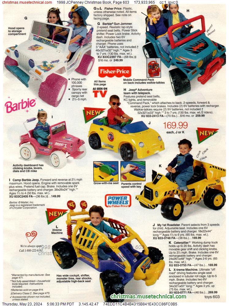 1998 JCPenney Christmas Book, Page 603