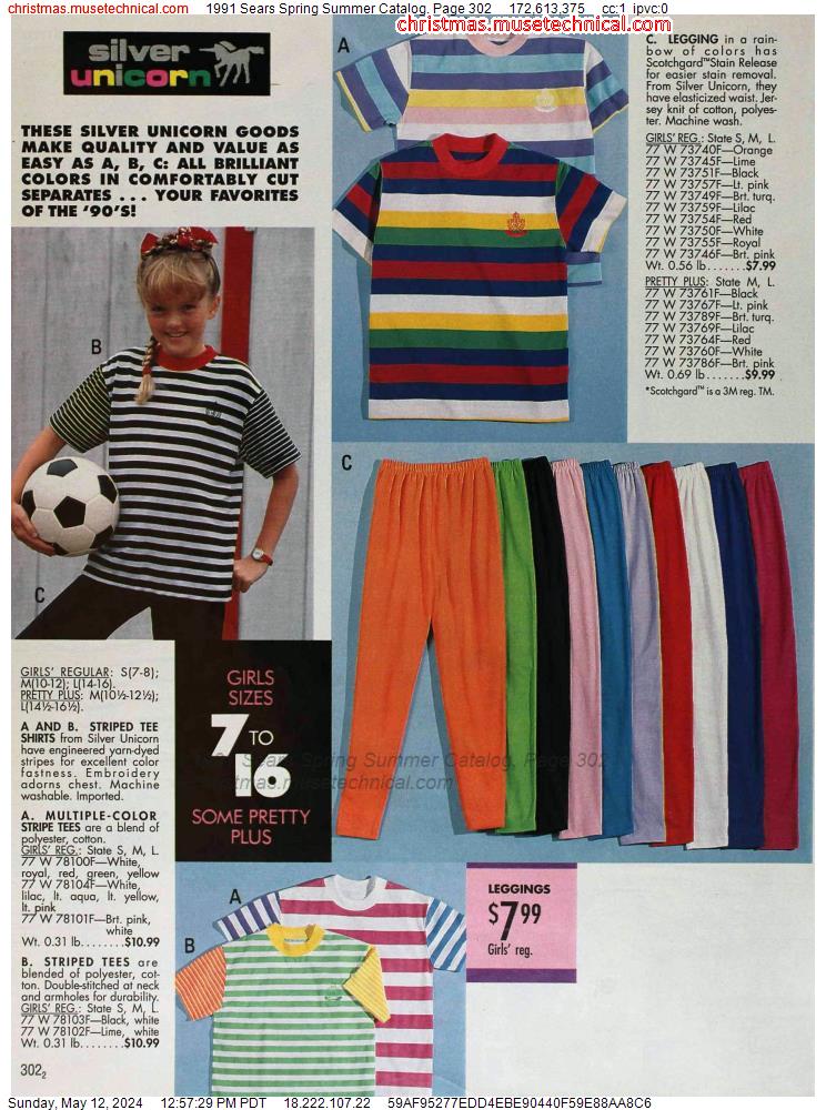 1991 Sears Spring Summer Catalog, Page 302