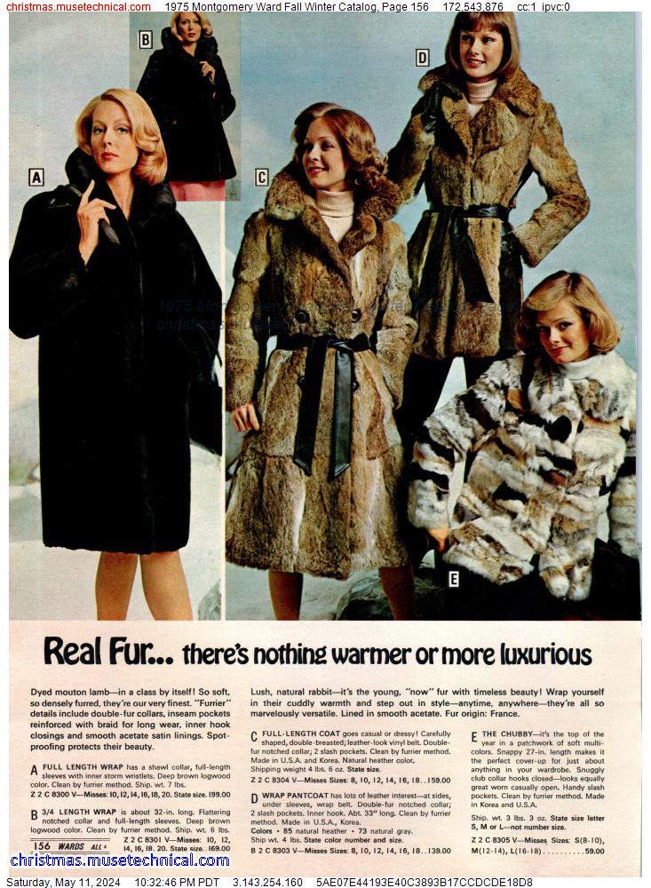 1975 Montgomery Ward Fall Winter Catalog, Page 156