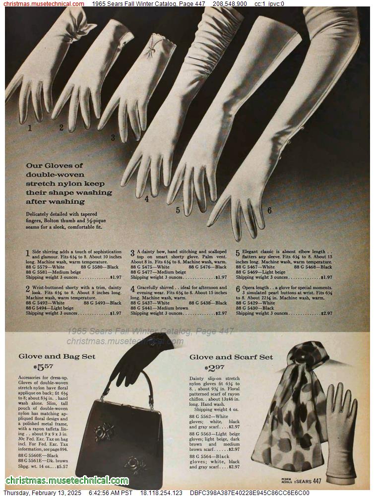 1965 Sears Fall Winter Catalog, Page 447