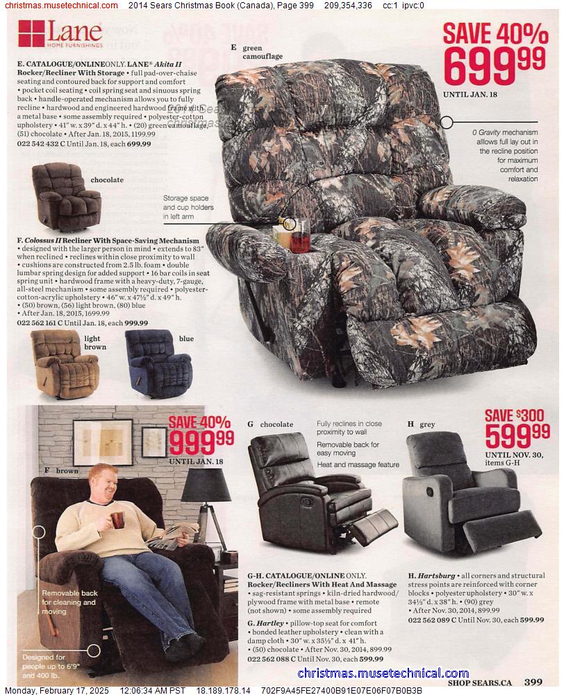 2014 Sears Christmas Book (Canada), Page 399