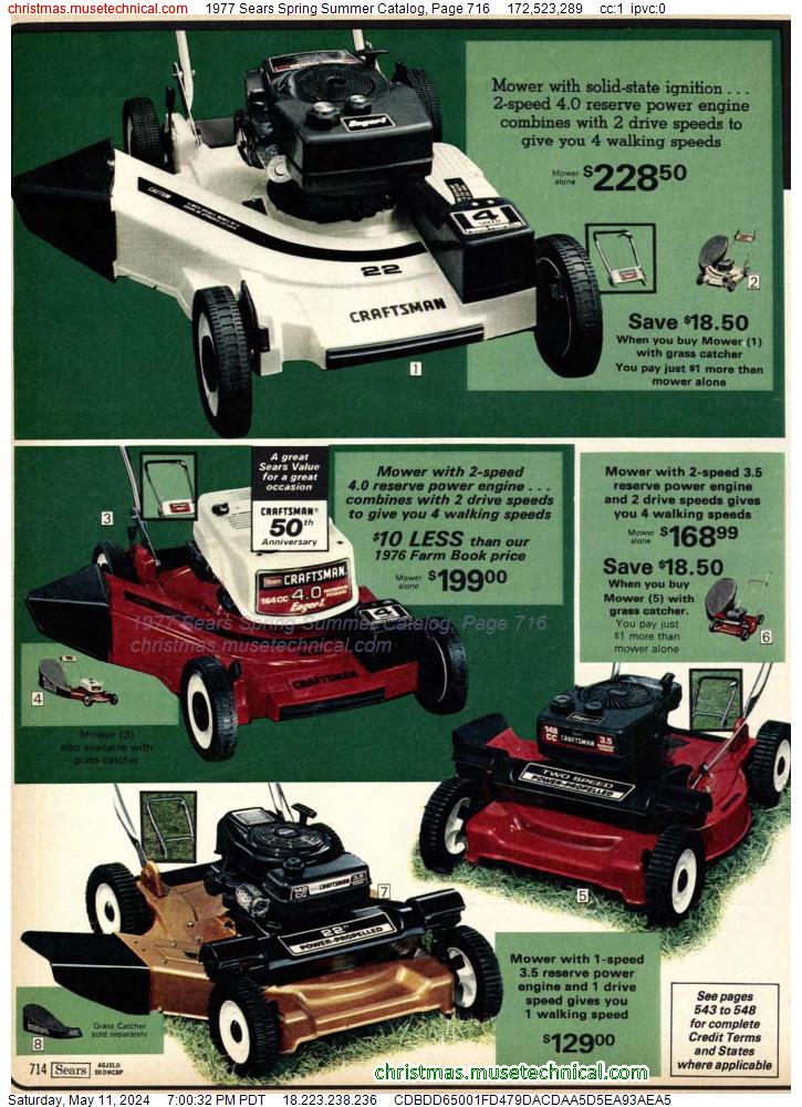 1977 Sears Spring Summer Catalog, Page 716