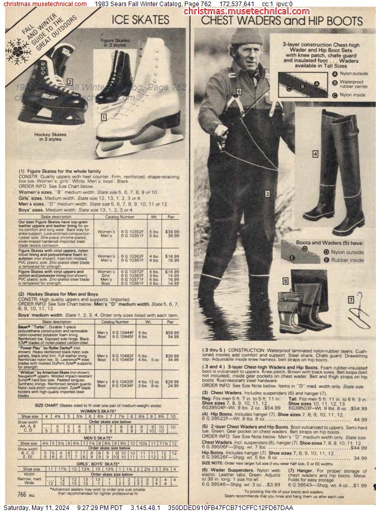 1983 Sears Fall Winter Catalog, Page 762