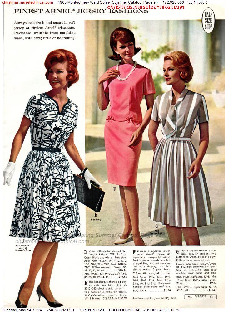1965 Montgomery Ward Spring Summer Catalog, Page 95