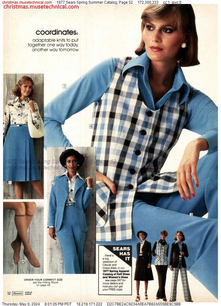1977 Sears Spring Summer Catalog, Page 52